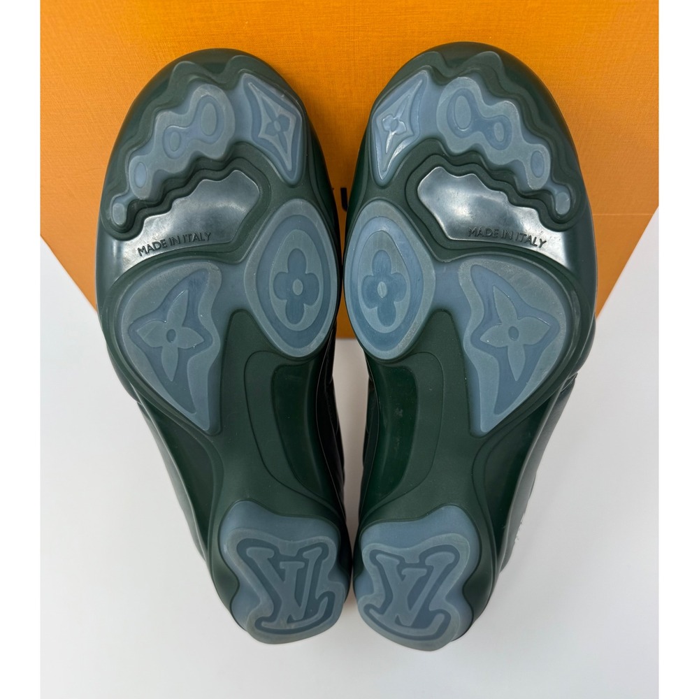 Louis Vuitton Footprint Soccer Sneaker Green Fits 9 US 7 LV - Picture 6 of 10